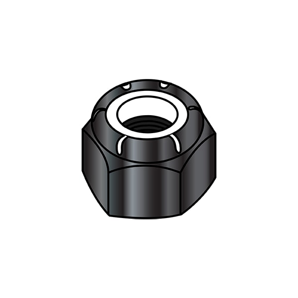 Lock Nut, M4-0.70, Nylon, Class 8, Black Oxide and Oil, 2000 PK