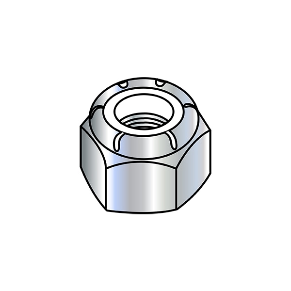 Lock Nut, M5-0.80, Nylon, Class 8, Zinc Plated, 2000 PK