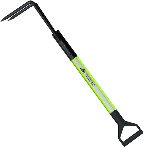 Hi-Viz Lime Rubbish Hook, 14 ft. and D-H