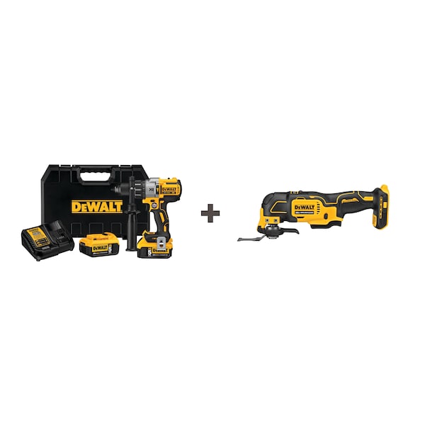 Cordless Hammer Drill Kit w/Multi Tool