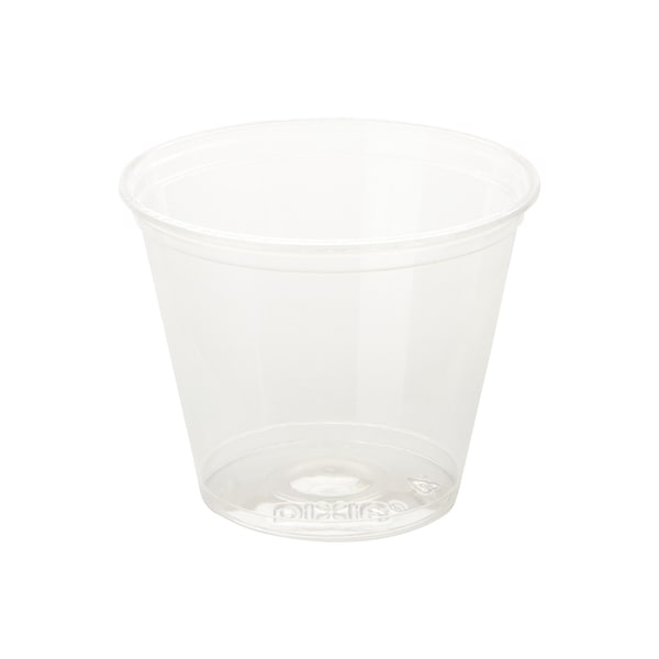 Dixie Crystal Clear Plastic Squat Cups, 9 oz., 2 7/8" x 3 5/8", PK1000
