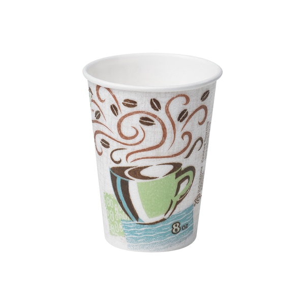 Dixie PerfecTouch Insulated Cups, 8 oz., Multi, PK500