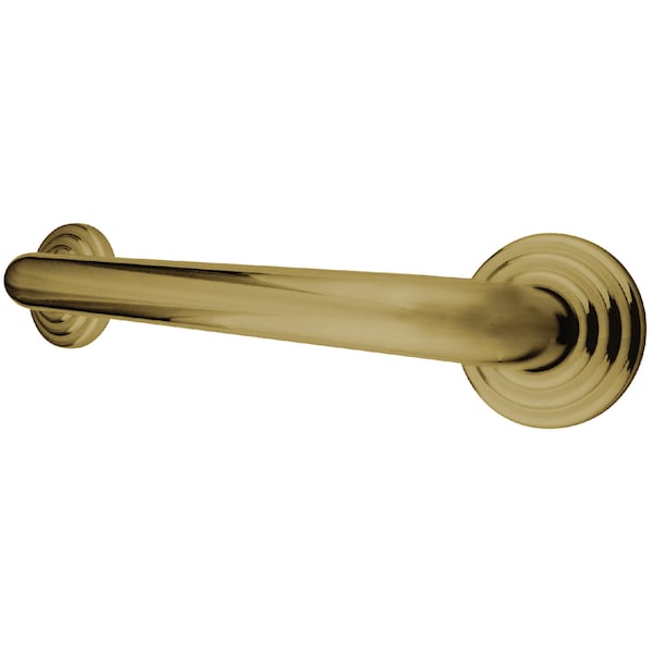 Traditional DR314242 24"X1-1/4" OD Grab Bar, 27-1/16" L, 17 ga. Brass, Polished Brass