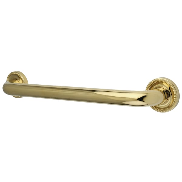 Traditional DR914182 18"X1-1/4" OD Decorative Grab, 20-13/16" L, 17 ga. Brass, Polished Brass