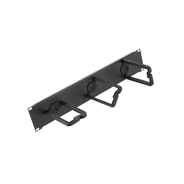 D-Ring Assembly, Fits 19" Rack, Black