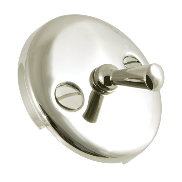 Solid Brass, Round, Overflow Plate with Trip