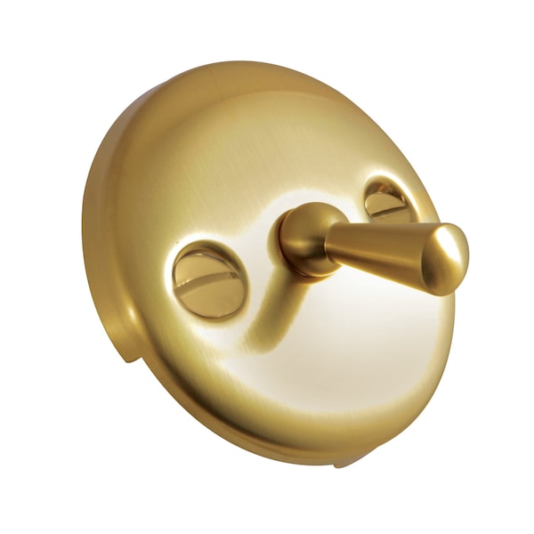 Solid Brass, Round, Overflow Plate with Trip