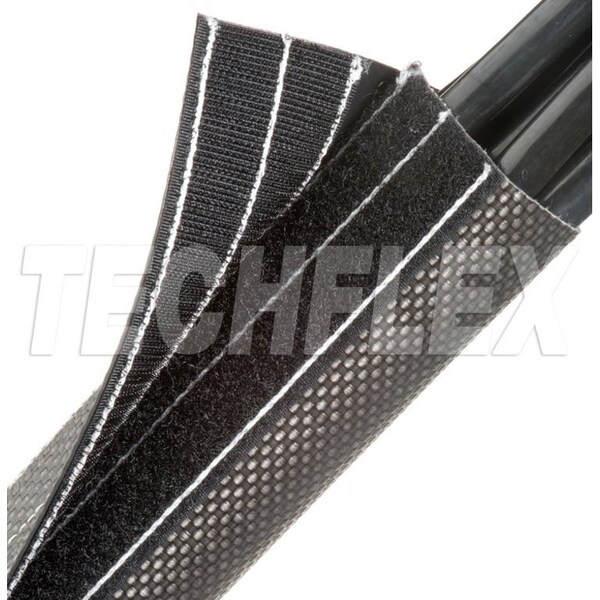 Cable Sleeve, 1-3/4 in Inside Dia., 25 ft, Black