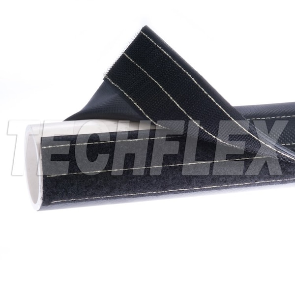 Cable Wrap, 1-3/4 in Inside Dia., 25 ft, Black
