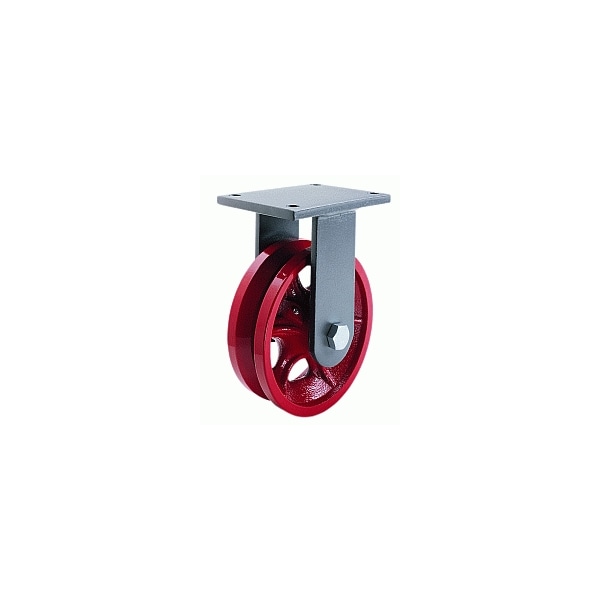 Rigid Caster, Ch 10X3 V-Grooved