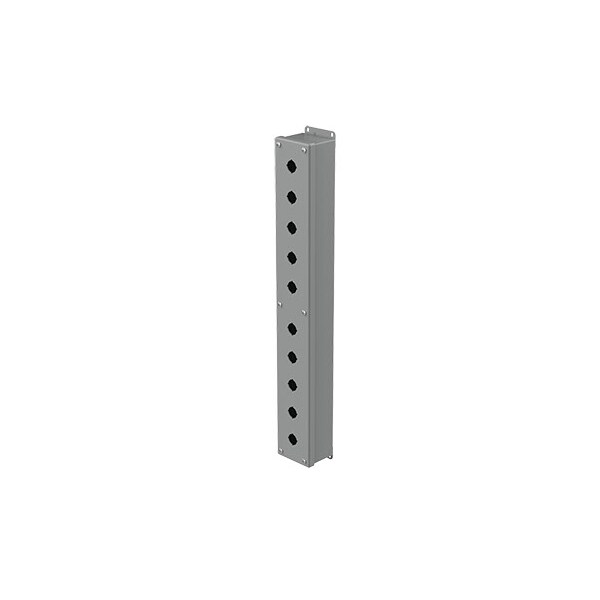Captive Screws Electrical Enclosures, 24-3/4 in H, 2-3/4 in D, 3-1/4 in W, NEMA 12, Steel