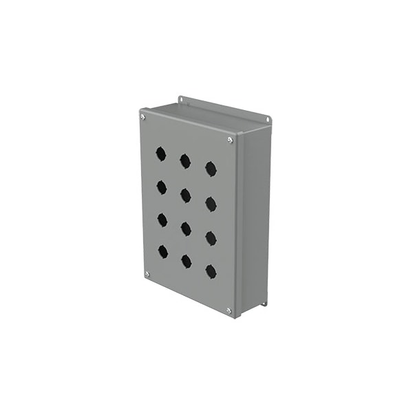 Captive Screws Electrical Enclosures, 11-3/4 in H, 3 in D, 8-1/2 in W, NEMA 12, Steel