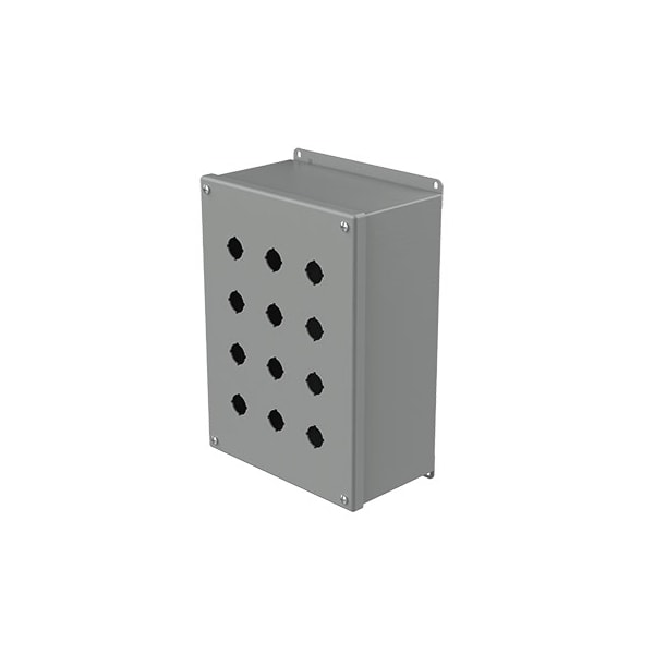Captive Screws Electrical Enclosures, 11-3/4 in H, 4-3/4 in D, 8-1/2 in W, NEMA 12, Steel