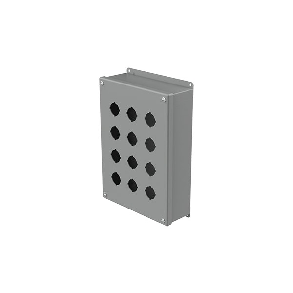 Captive Screws Electrical Enclosures, 11-3/4 in H, 3 in D, 8-1/2 in W, NEMA 12, Steel