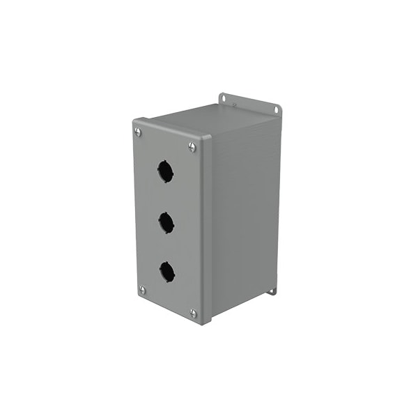 Captive Screws Electrical Enclosures, 8 in H, 4-3/4 in D, 4 in W, NEMA 12, Steel