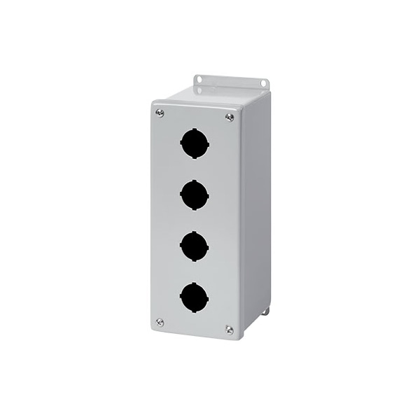 Captive Screws Electrical Enclosures, 10 in H, 4-3/4 in D, 4 in W, NEMA 4, Mild Steel