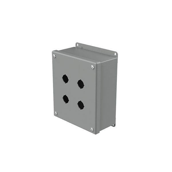 Captive Screws Electrical Enclosures, 7-1/4 in H, 3 in D, 6-1/4 in W, NEMA 12, Steel