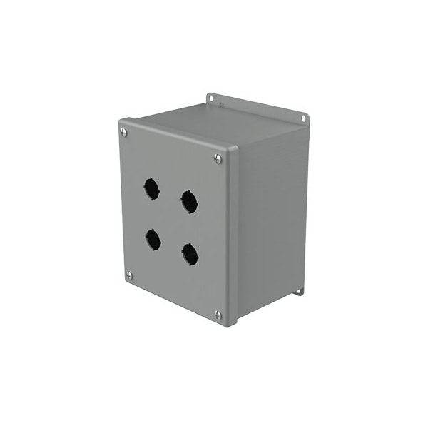 Captive Screws Electrical Enclosures, 7-1/4 in H, 4-3/4 in D, 6-1/4 in W, NEMA 12, Steel