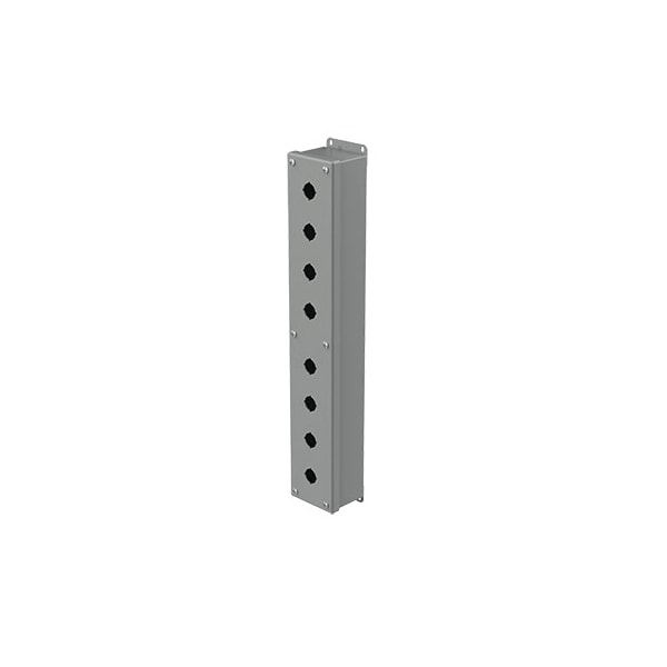 Captive Screws Electrical Enclosures, 20-1/4 in H, 2-3/4 in D, 3-1/4 in W, NEMA 12, Steel