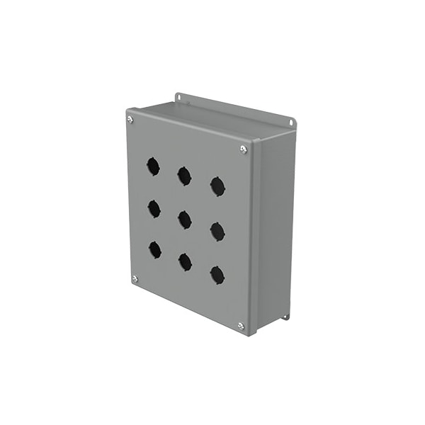 Captive Screws Electrical Enclosures, 9-1/2 in H, 3 in D, 8-1/2 in W, NEMA 12, Steel