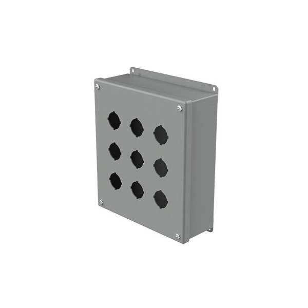 Captive Screws Electrical Enclosures, 9-1/2 in H, 3 in D, 8-1/2 in W, NEMA 12, Steel