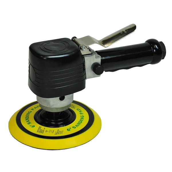 Air Sander, Orbital, Dual Action, Industrial, 6 In.