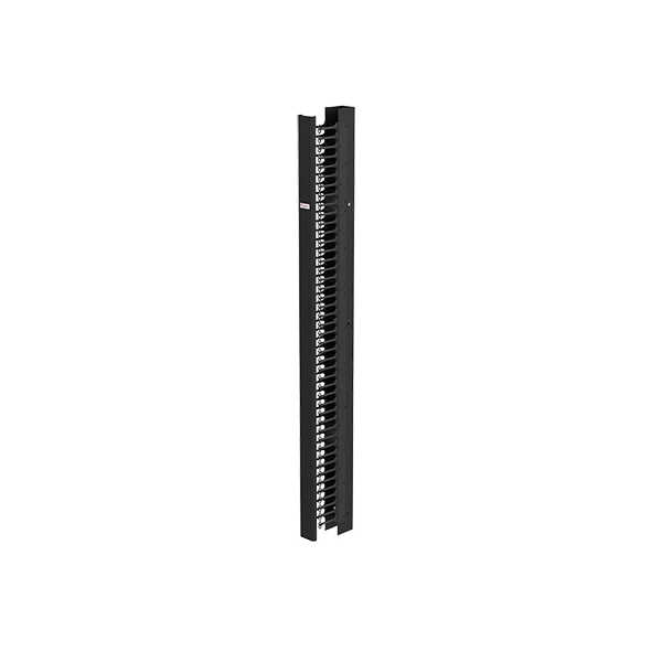 CABLETEK-EC Vertical Cable Manager, 84.00x3.5.00x9.00, Black, Steel