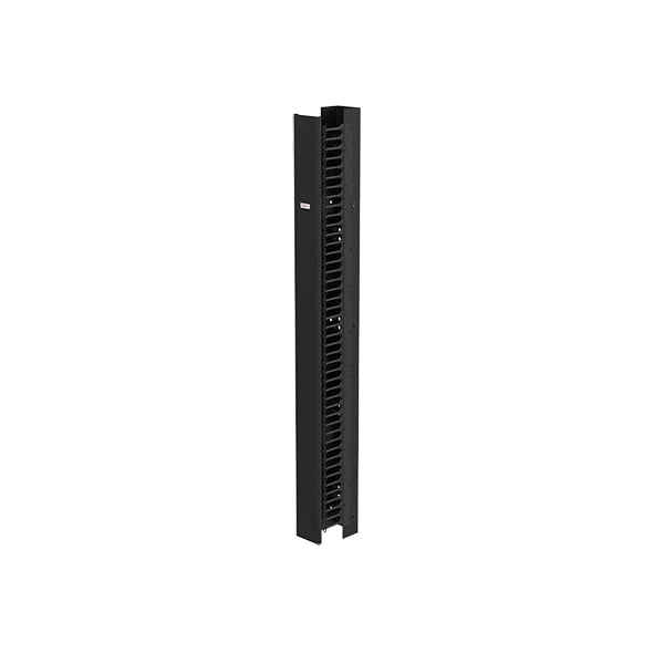 CABLETEK-EC Vertical Cable Manager, 84.00x6.00x9.00, Black, Steel