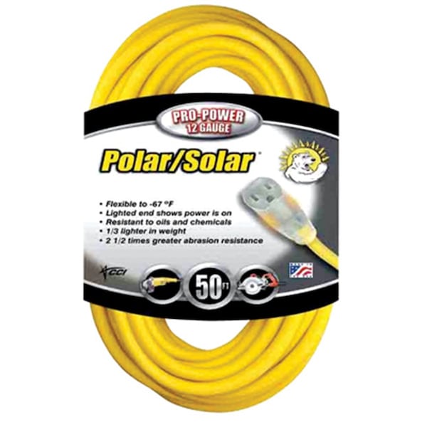 Foot Extension Cord Yellow, 50