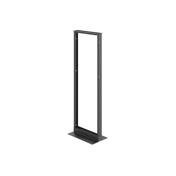 Open Frame Rack, 72.00x24.25x15.00, Black, Aluminum 2-Post
