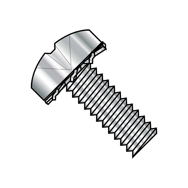 #4-40 x 1/4 in Phillips Pan Machine Screw, Plain Stainless Steel, 5000 PK