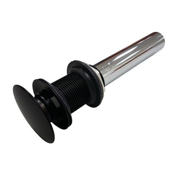 Brass, Bathroom Sink Drain, Push Pop-Up Drain without Overflow