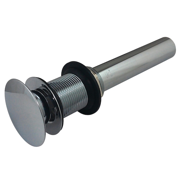 Brass, Bathroom Sink Drain, Push Pop-Up Drain without Overflow