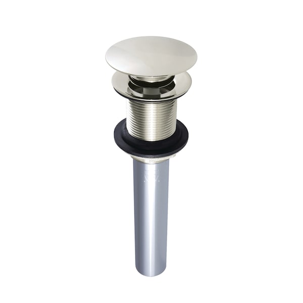 Brass, Bathroom Sink Drain, Push Pop-Up Drain without Overflow