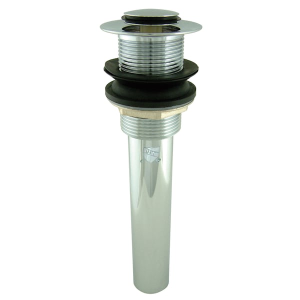 Brass, Bathroom Sink Drain, Push Pop-Up Drain without Overflow