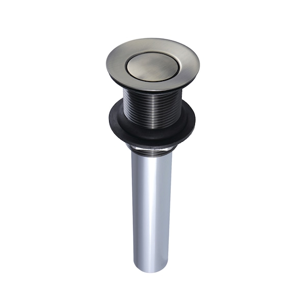 Brass, Bathroom Sink Drain, Push Pop-Up Drain without Overflow