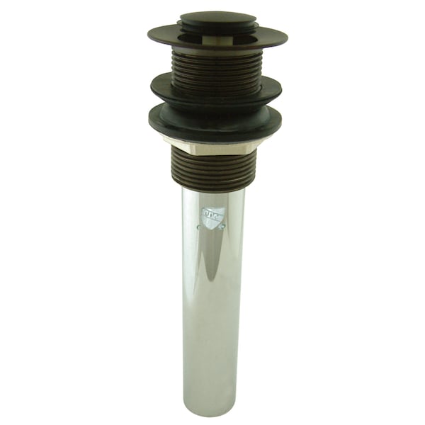 Brass, Bathroom Sink Drain, Push Pop-Up Drain without Overflow