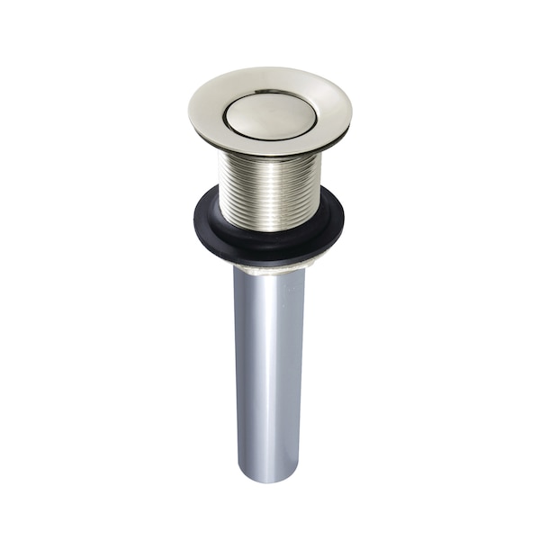 Brass, Bathroom Sink Drain, Push Pop-Up Drain without Overflow
