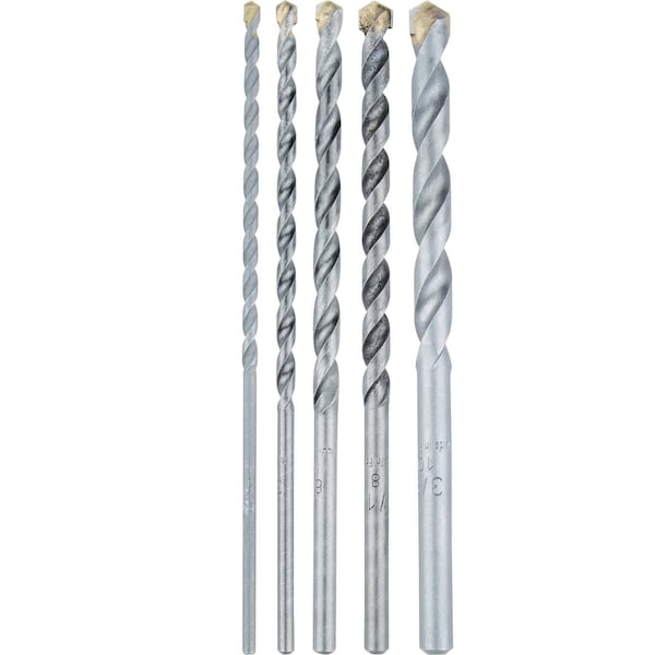 Carbide Tipped Percussion Masonry Ha, 5pc