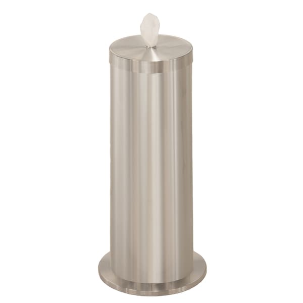 Gym Wipe Dispenser/Storage, Silver