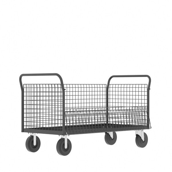 Cage Cart, 4-Sided 60"Wx30"D, 4-Sided Low