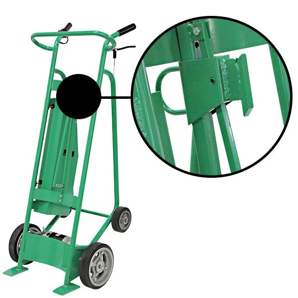 Powered Hand Truck, 800 lb, w/Solid Rubber
