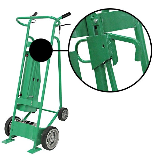 Powered Hand Truck, 800 lb, w/Solid Rubber