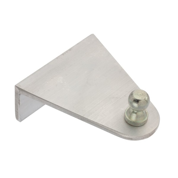 Ball Bracket, 10mm (Stl) Alum 2.54", 90Deg