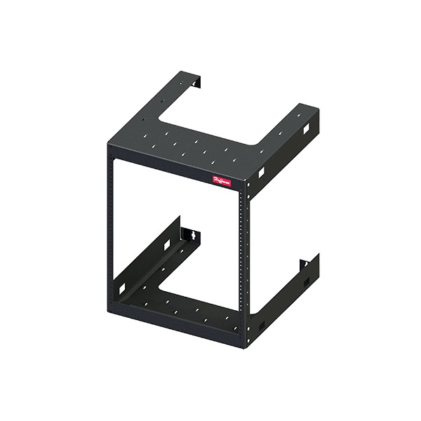Fixed Wall-Mount Rack, 19", 32u, Black
