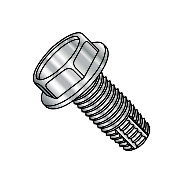 Thread Cutting Screw, 5/16"-18 x 3/4 in, 18-8 Stainless Steel Hex Head Hex Drive, 750 PK