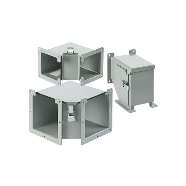 Elbows, 12.00x6.00, Gray, Steel 90 deg.