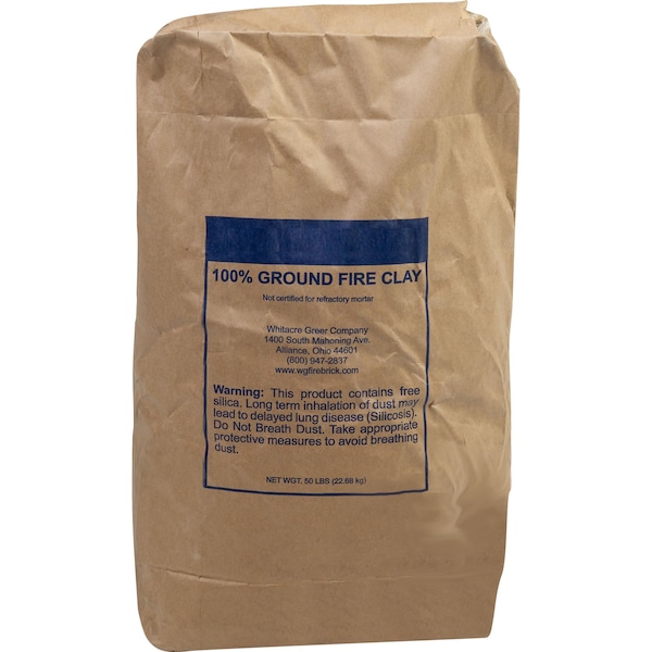 100% Ground Fire Clay, 50 lb. Bag