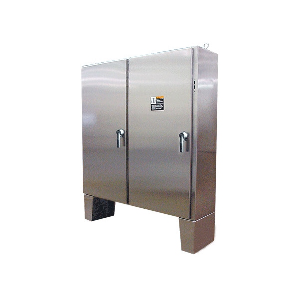 3 Point Latch with Padlock Handle Electrical Enclosures, 60.12 in H, 12.12 in D, 48-1/2 in W