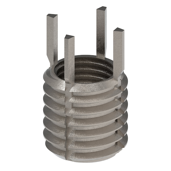 Key Locking Thread Insert, Thin Wall, 4 Keys, 7/16"-20 Int Thrd Sz, 9/16"-12 Ext Thrd Sz, 10 PK